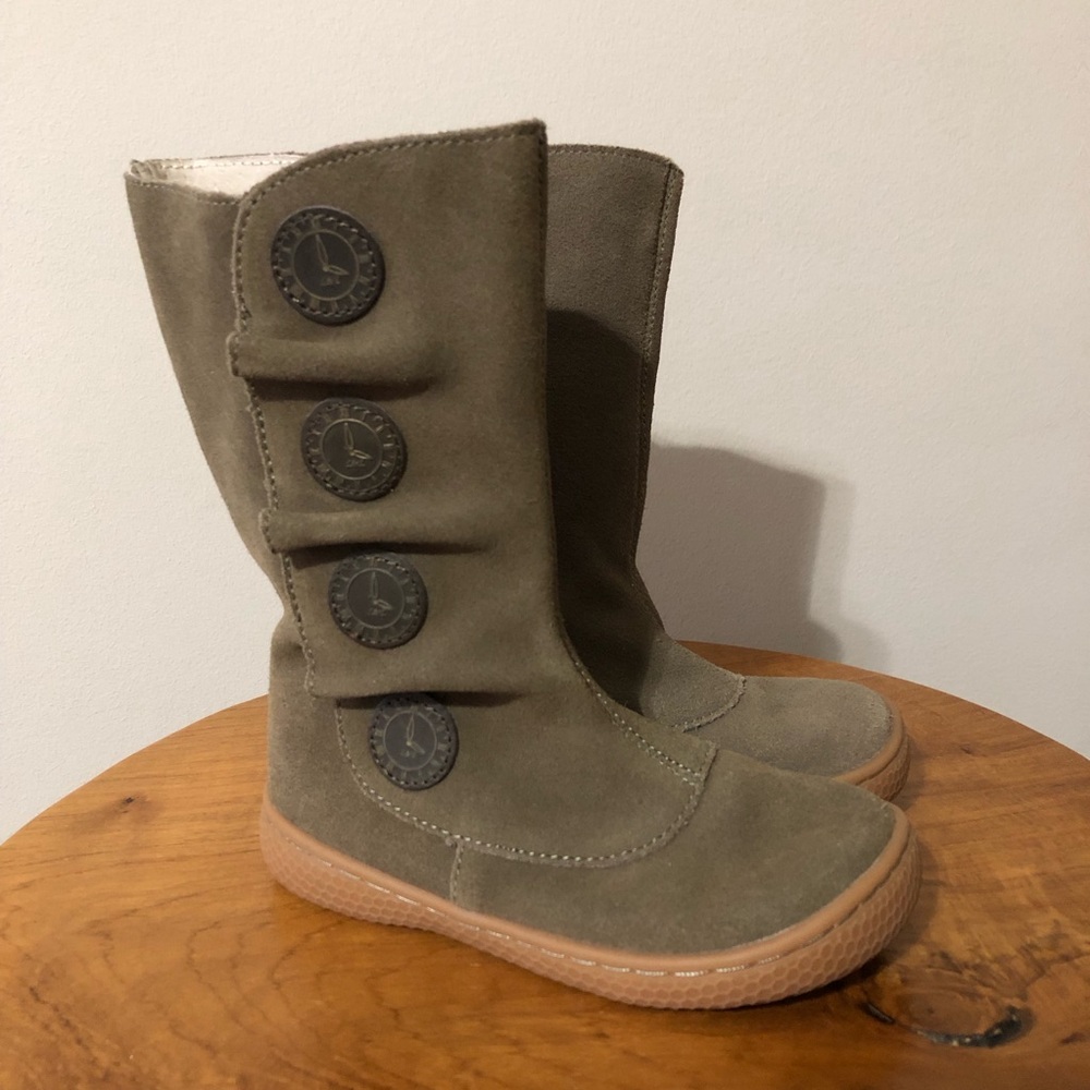 Livie & Luca Suede Leather Button Boots • Girl Sz 9